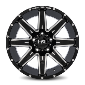 Aluminum Wheels Painkiller XPosed 20x10 5x127 -19 78.1 Gloss Black Milled Hardrock Offroad