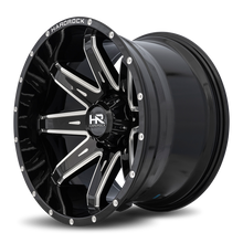 Load image into Gallery viewer, Aluminum Wheels Painkiller XPosed 20x12 6x135 -44 87.1 Gloss Black Milled Hardrock Offroad