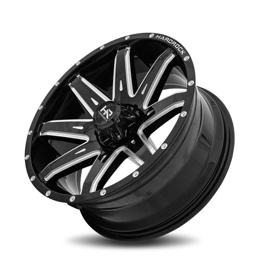 Aluminum Wheels Painkiller XPosed 20x9 6x135 0 87.1 Gloss Black Milled Hardrock Offroad