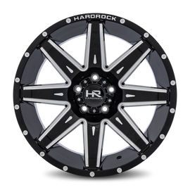 Aluminum Wheels Painkiller XPosed 20x9 5x150 0 110.3 Gloss Black Milled Hardrock Offroad