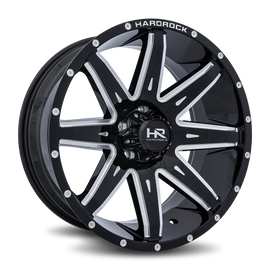 Aluminum Wheels Painkiller XPosed 20x9 5x150 0 110.3 Gloss Black Milled Hardrock Offroad