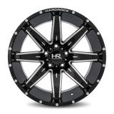 Aluminum Wheels Painkiller XPosed 22x12 6x135 -44 87.1 Gloss Black Milled Hardrock Offroad