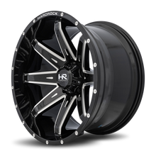 Load image into Gallery viewer, Aluminum Wheels Painkiller XPosed 22x12 6x135 -44 87.1 Gloss Black Milled Hardrock Offroad