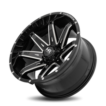 Load image into Gallery viewer, Aluminum Wheels Painkiller XPosed 22x12 6x135 -44 87.1 Gloss Black Milled Hardrock Offroad