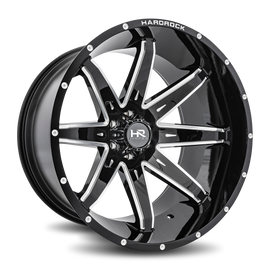 Aluminum Wheels Painkiller XPosed 24x14 8x180 -76 124.3 Gloss Black Milled Hardrock Offroad
