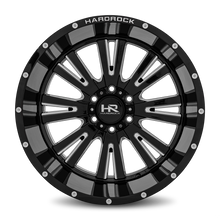 Load image into Gallery viewer, Aluminum Wheels Spine XPosed 20x12 5x150 -44 110.3 Gloss Black Milled Hardrock Offroad