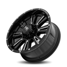 Load image into Gallery viewer, Aluminum Wheels Spine XPosed 20x9 6x120 0 66.9 Gloss Black Milled Hardrock Offroad