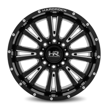 Load image into Gallery viewer, Aluminum Wheels Spine XPosed 20x9 6x135 0 87.1 Gloss Black Milled Hardrock Offroad