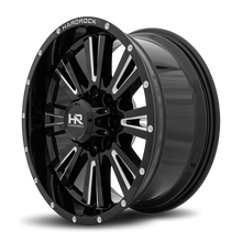 Load image into Gallery viewer, Aluminum Wheels Spine XPosed 20x9 8x170 0 125.2 Gloss Black Milled Hardrock Offroad