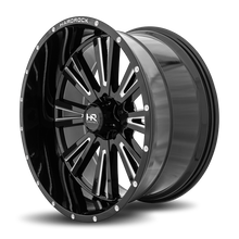 Load image into Gallery viewer, Aluminum Wheels Spine XPosed 24x12 8x170 -44 125.2 Gloss Black Milled Hardrock Offroad