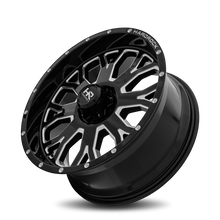 Load image into Gallery viewer, Aluminum Wheels Slammer XPosed 20x9 6x120 0 66.9 Gloss Black Milled Hardrock Offroad