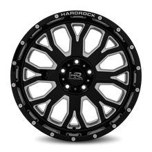 Load image into Gallery viewer, Aluminum Wheels Slammer XPosed 20x9 6x135 0 87.1 Gloss Black Milled Hardrock Offroad