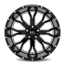 Load image into Gallery viewer, Aluminum Wheels Slammer XPosed 22x12 6x135 -44 87.1 Gloss Black Milled Hardrock Offroad