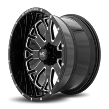 Load image into Gallery viewer, Aluminum Wheels Slammer XPosed 22x12 5x150 -44 110.3 Gloss Black Milled Hardrock Offroad