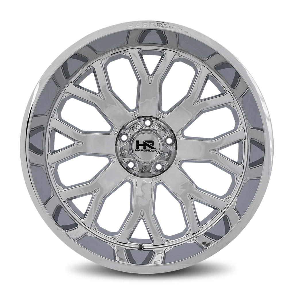 Aluminum Wheels Slammer XPosed 24x12 6x135 -44 87.1 Chrome Hardrock Offroad