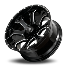 Load image into Gallery viewer, Aluminum Wheels BloodShot Xposed 20x10 6x135 -19 87.1 Gloss Black Milled Hardrock Offroad