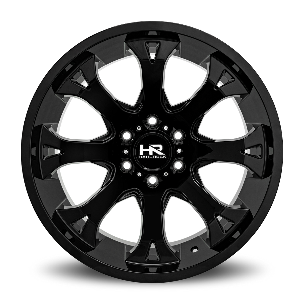 Aluminum Wheels BloodShot Xposed 20x10 6x135 -19 87.1 Gloss Black Hardrock Offroad