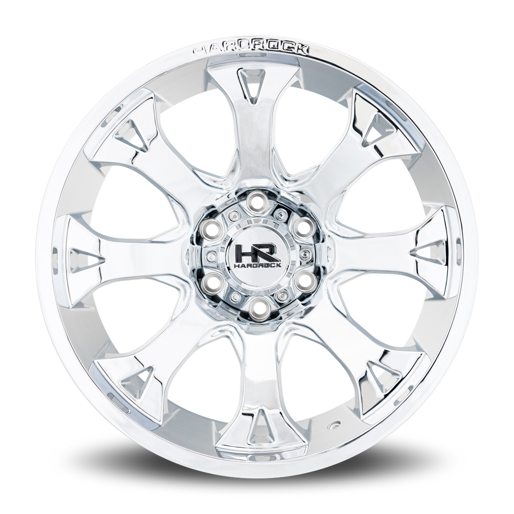 Aluminum Wheels BloodShot Xposed 20x10 5x150 -19 110.3 Chrome Hardrock Offroad