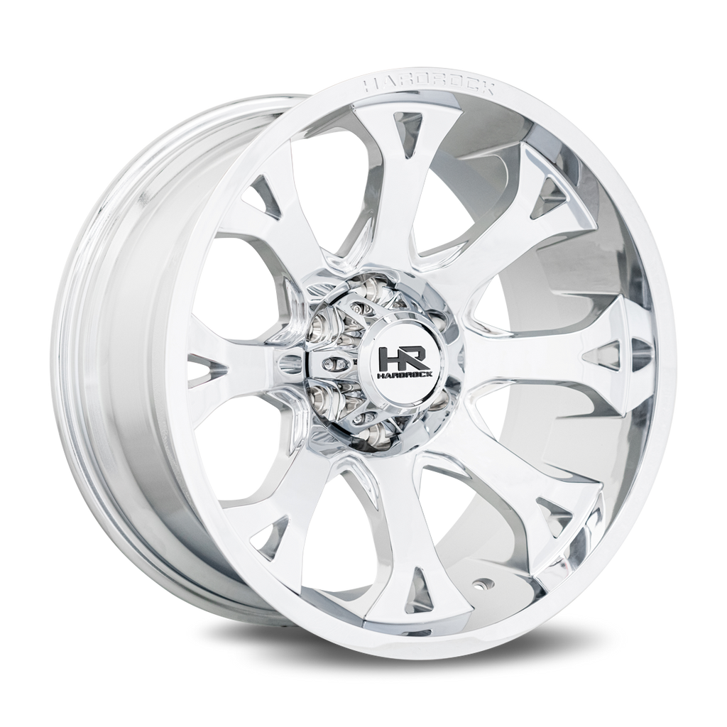 Aluminum Wheels BloodShot Xposed 20x10 5x150 -19 110.3 Chrome Hardrock Offroad