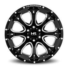 Load image into Gallery viewer, Aluminum Wheels BloodShot Xposed 20x12 5x150 -44 110.3 Gloss Black Milled Hardrock Offroad