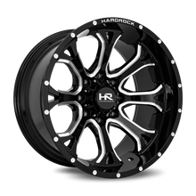 Load image into Gallery viewer, Aluminum Wheels BloodShot Xposed 22x12 5x150 -44 110.3 Gloss Black Milled Hardrock Offroad