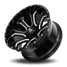 Load image into Gallery viewer, Aluminum Wheels BloodShot Xposed 24x14 6x139.7 -76 108 Gloss Black Milled Hardrock Offroad