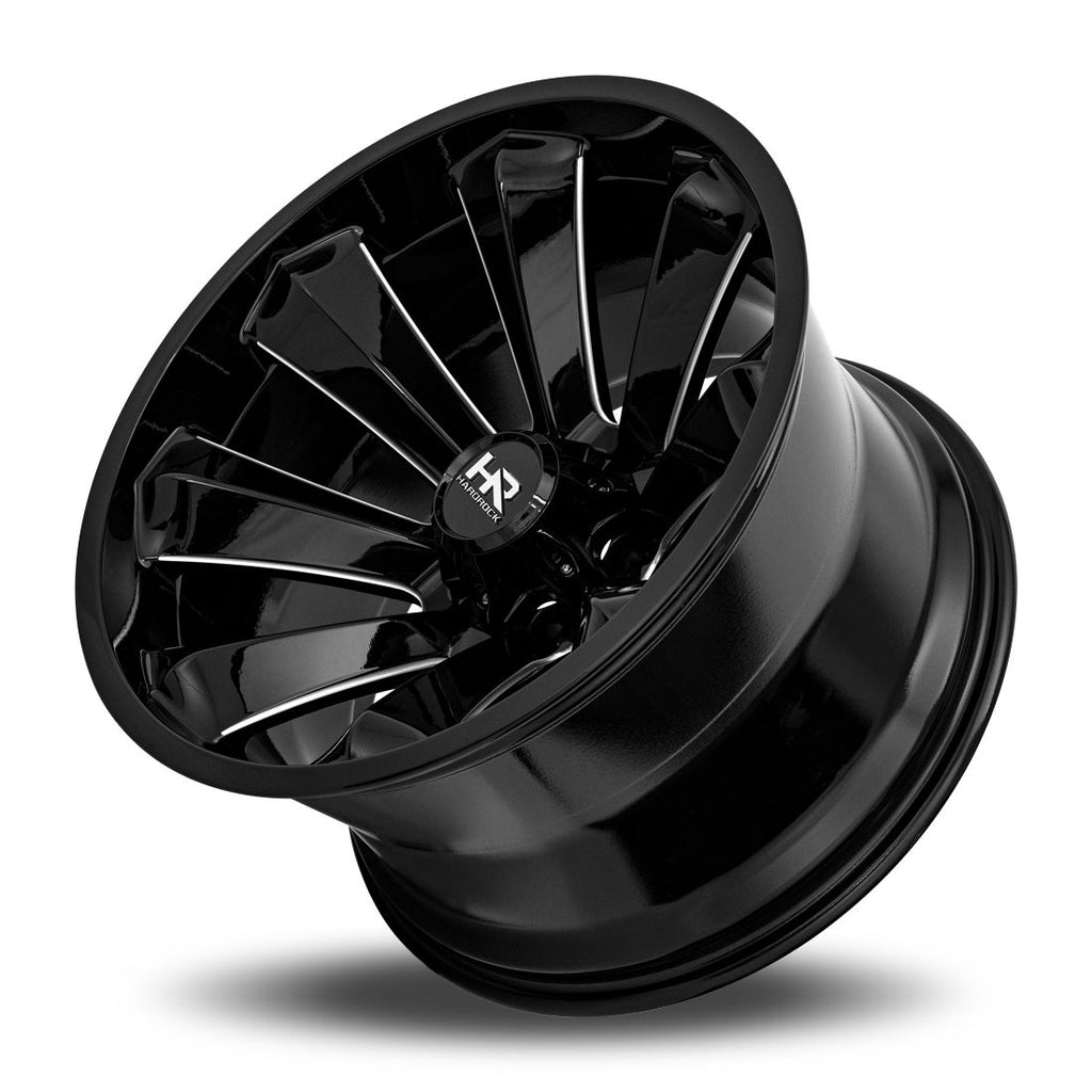 Aluminum Wheels Xplosive Xposed 20x10 5x127 -19 78.1 Gloss Black Milled Hardrock Offroad