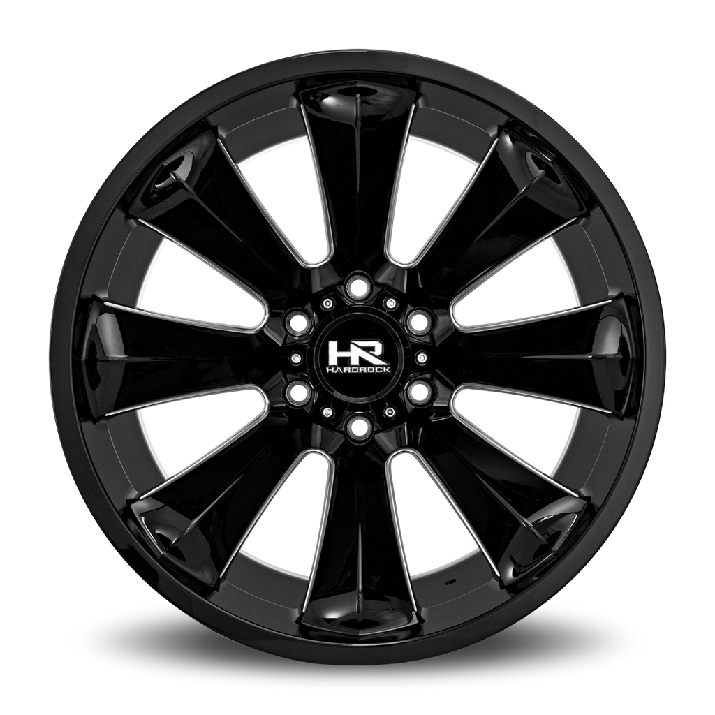 Aluminum Wheels Xplosive Xposed 20x12 6x135 -44 87.1 Gloss Black Milled Hardrock Offroad