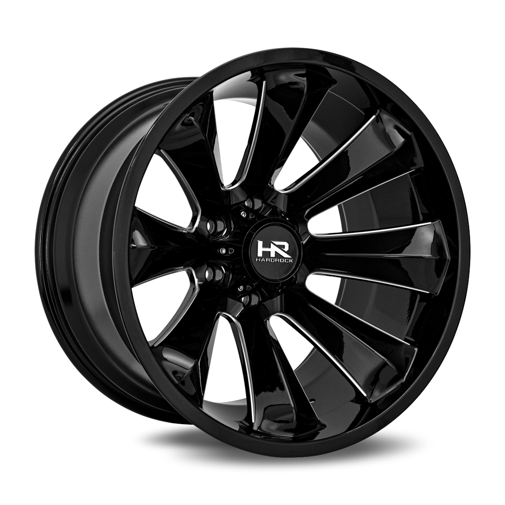 Aluminum Wheels Xplosive Xposed 20x12 6x135 -44 87.1 Gloss Black Milled Hardrock Offroad