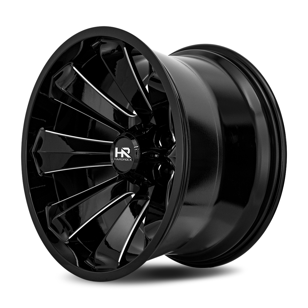 Aluminum Wheels Xplosive Xposed 20x12 6x135 -44 87.1 Gloss Black Milled Hardrock Offroad