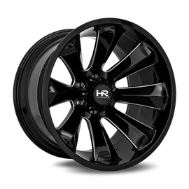Aluminum Wheels Xplosive Xposed 20x12 5x139.7 -44 87 Gloss Black Milled Hardrock Offroad