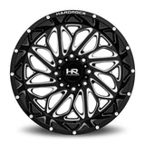 Aluminum Wheels BlackTop Xposed 20x10 8x170 -19 125.2 Gloss Black Milled Hardrock Offroad