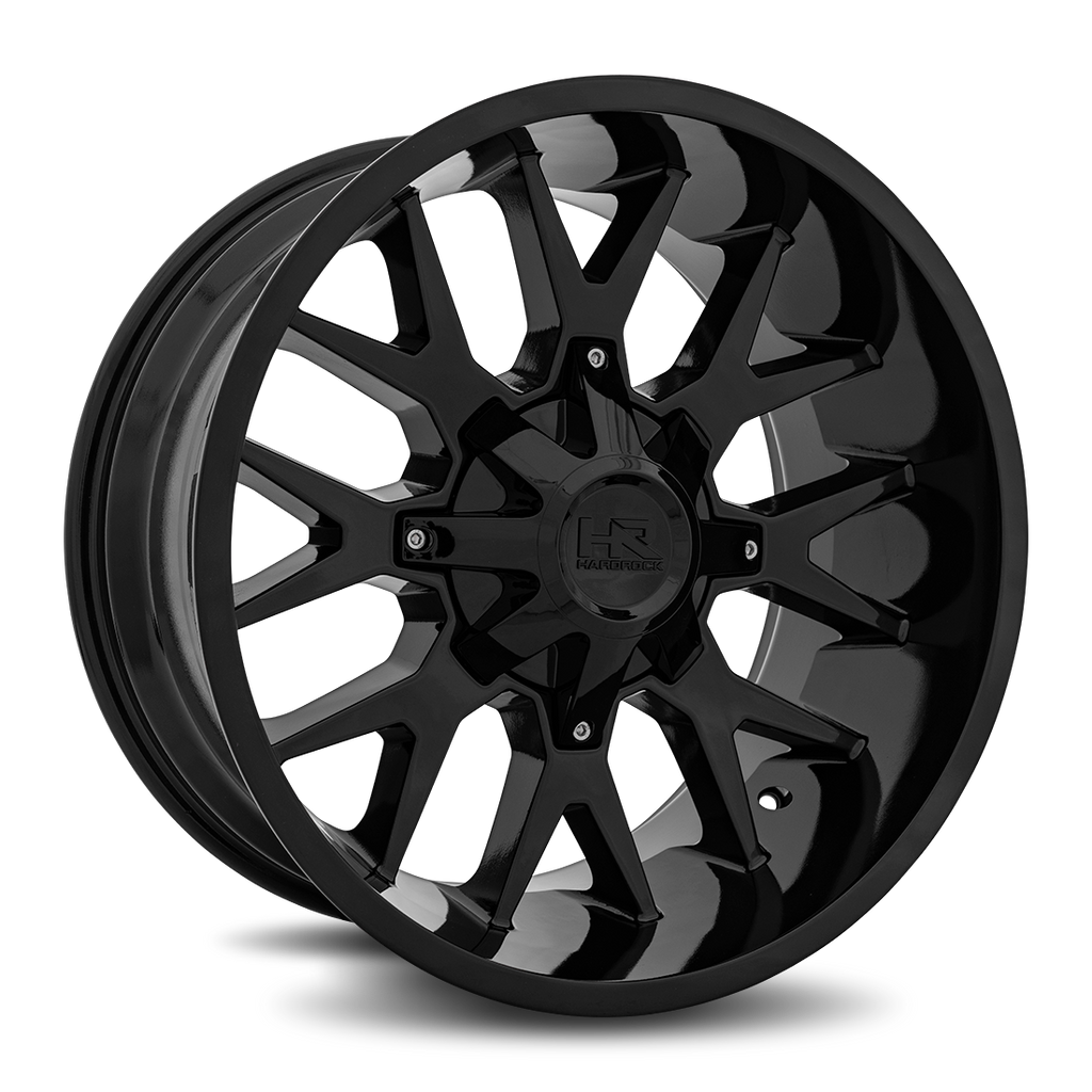 Aluminum Wheels Affliction 20x9 6x135/139.7 0 108 Gloss Black Hardrock Offroad