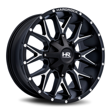 Load image into Gallery viewer, Aluminum Wheels Affliction 20x9 8x180 0 124.3 Satin Black Milled Hardrock Offroad