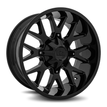 Load image into Gallery viewer, Aluminum Wheels Affliction 20x9 8x165 0 125.2 Gloss Black Hardrock Offroad