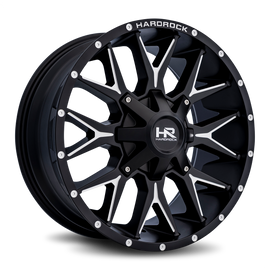 Aluminum Wheels Affliction 20x9 5x150/139.7 18 110.3 Satin Black Milled Hardrock Offroad
