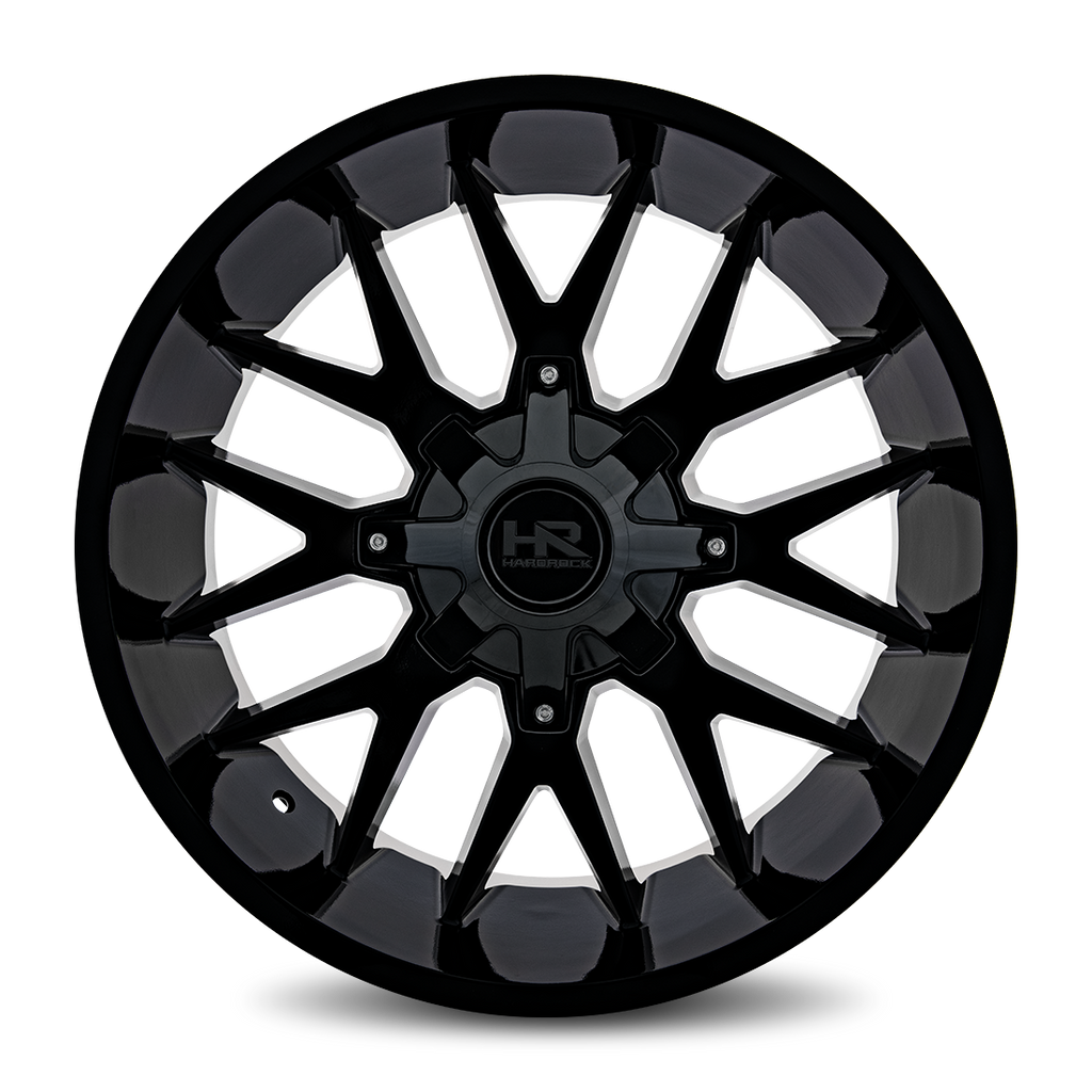 Aluminum Wheels Affliction 22x10 Blank -19 87 Gloss Black Hardrock Offroad