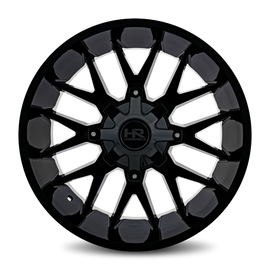 Aluminum Wheels Affliction 22x10 Blank -19 87 Gloss Black Hardrock Offroad