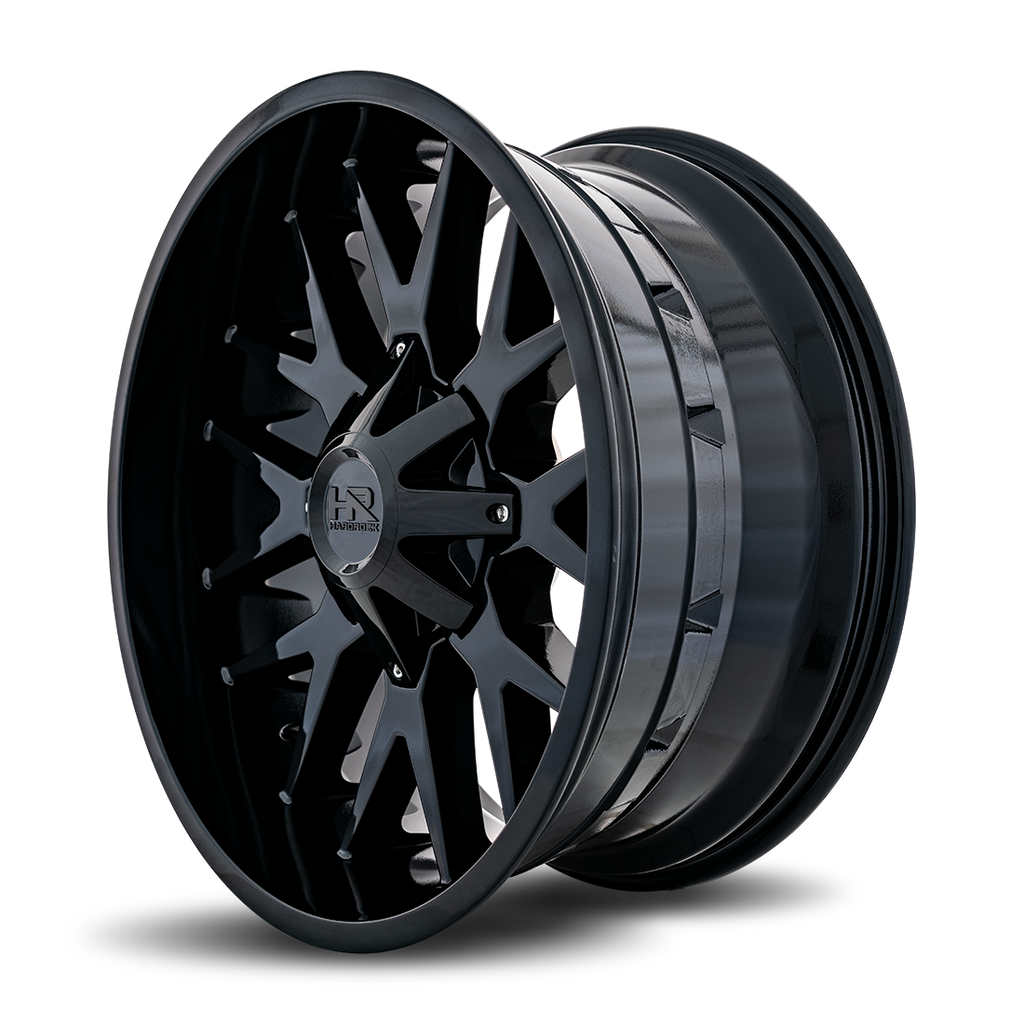 Aluminum Wheels Affliction 22x10 Blank -19 87 Gloss Black Hardrock Offroad