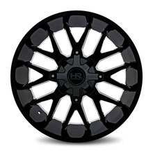 Load image into Gallery viewer, Aluminum Wheels Affliction 22x10 6x135/139.7 -19 108 Gloss Black Hardrock Offroad