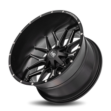 Load image into Gallery viewer, Aluminum Wheels Affliction 24x14 8x180 -76 124.3 Satin Black Milled Hardrock Offroad