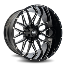 Load image into Gallery viewer, Aluminum Wheels Affliction 24x14 8x180 -76 124.3 Gloss Black Milled Hardrock Offroad