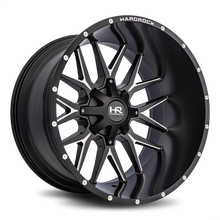 Load image into Gallery viewer, Aluminum Wheels Affliction 24x14 5x150/139.7 -76 110.3 Satin Black Milled Hardrock Offroad