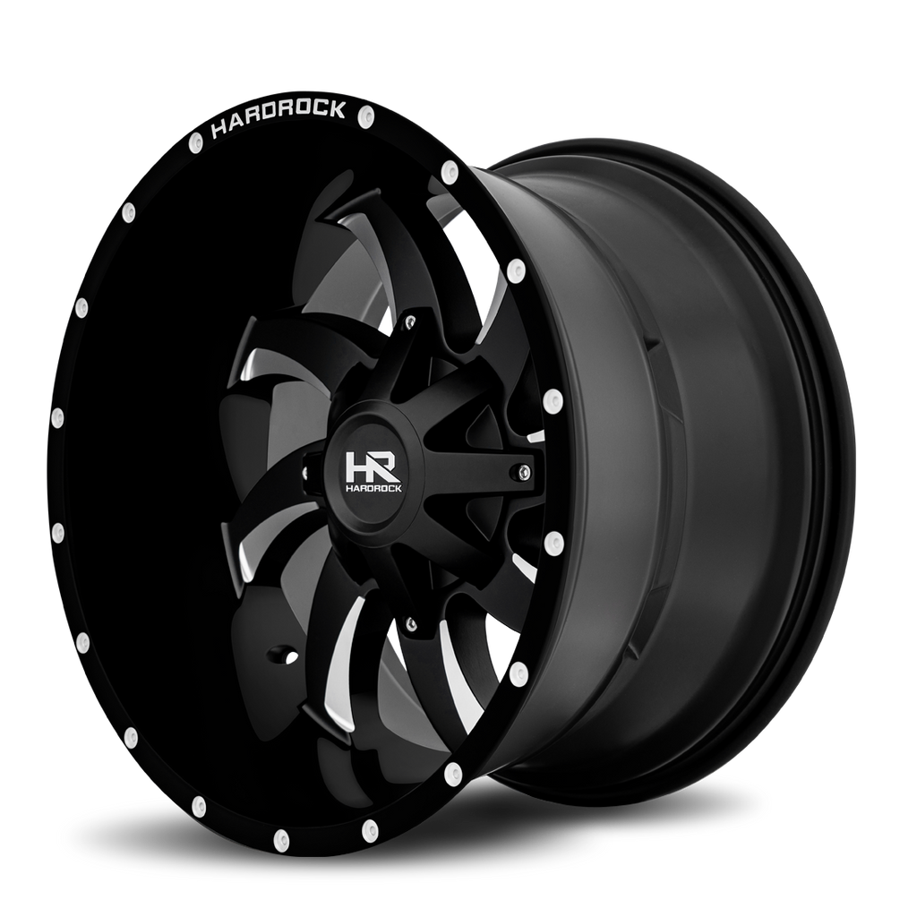 Aluminum Wheels Devious 20x12 6x135/139.7 -44 108 Gloss Black Milled Hardrock Offroad