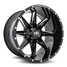 Load image into Gallery viewer, Aluminum Wheels Hardcore 20x12 6x135/139.7 -44 108 Gloss Black Milled Hardrock Offroad