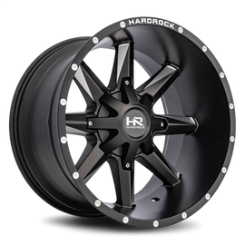 Aluminum Wheels Hardcore 20x12 5x127/139.7 -44 87.1 Satin Black Milled Hardrock Offroad