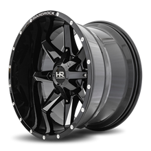 Load image into Gallery viewer, Aluminum Wheels Hardcore 20x12 5x127/139.7 -44 87 Gloss Black Milled Hardrock Offroad