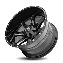 Load image into Gallery viewer, Aluminum Wheels Hardcore 20x12 5x127/139.7 -44 87 Gloss Black Milled Hardrock Offroad