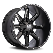 Load image into Gallery viewer, Aluminum Wheels Hardcore 20x12 8x165.1 -44 125.2 Satin Black Milled Hardrock Offroad