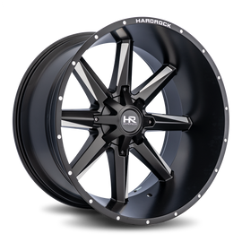 Aluminum Wheels Hardcore 26x14 8x170 -76 125.2 Satin Black Milled Hardrock Offroad